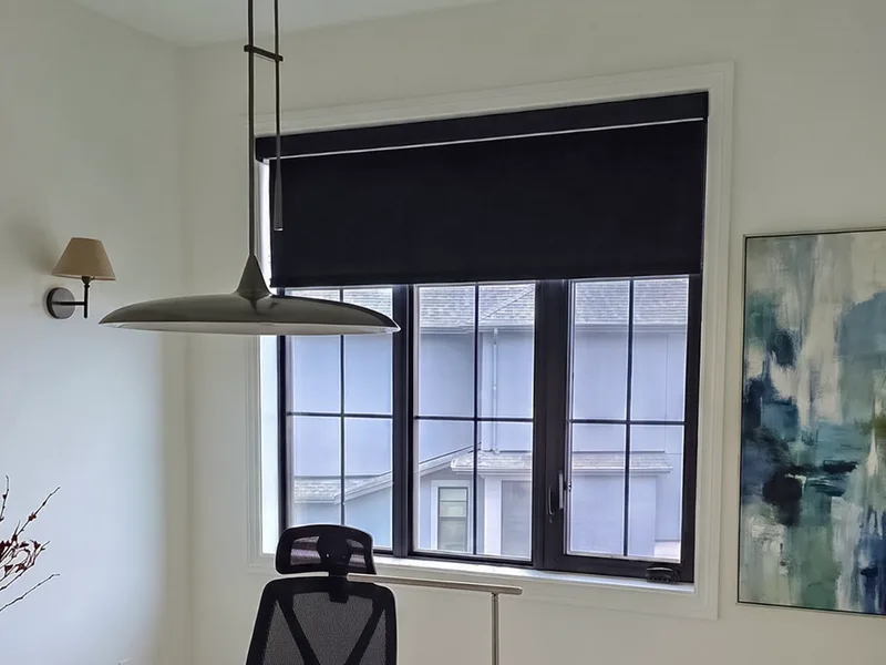 Blackout Blinds in a home office